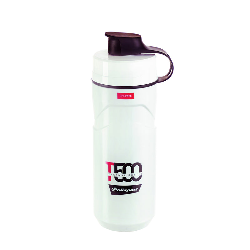 Polisport Bidon Termal T500 500 ml bianco-rosso