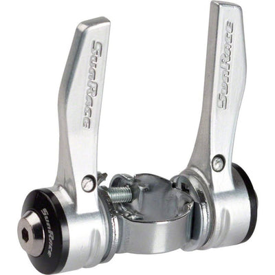 buisshifters SLR30 7SP R7 28,6 mm aluminium zilver