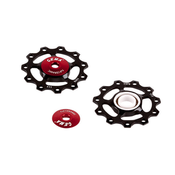 CEMA DERAALEUR SWIES ALU 9 10 11V Black in ceramica piena