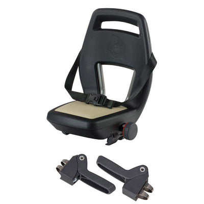 Asiento trasero junior 6+ reposapié + cinturón kaki