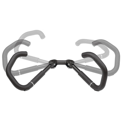 Primo sterzo a farfalla AHS Premium 25,4 Nero regolabile