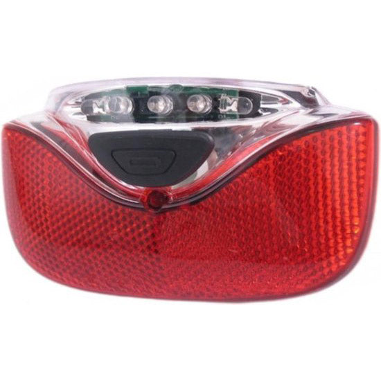Luz trasera Gazelle Innergy - roja, transparente, LED, 115x65mm, batería de bicicleta, adecuada para e-bikes Gazelle Innergy
