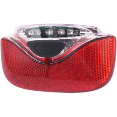 Luz trasera Gazelle Innergy - roja, transparente, LED, 115x65mm, batería de bicicleta, adecuada para e-bikes Gazelle Innergy