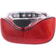 Luz trasera Gazelle Innergy - roja, transparente, LED, 115x65mm, batería de bicicleta, adecuada para e-bikes Gazelle Innergy