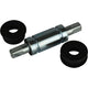 Pedalier 128 x 38 mm press-fit JIS plata