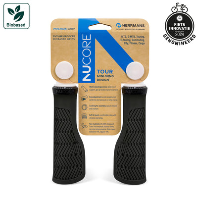 Sturmeyarcher Nucore Tour Wave Handle 130 mm Ø22 mm Negro