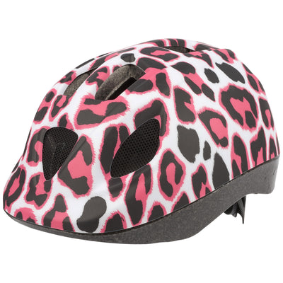 PolispGoudt Kinderhelm Pinky Gheetah. Dimensione: XS (46 53 cm), colore: rosa bianco