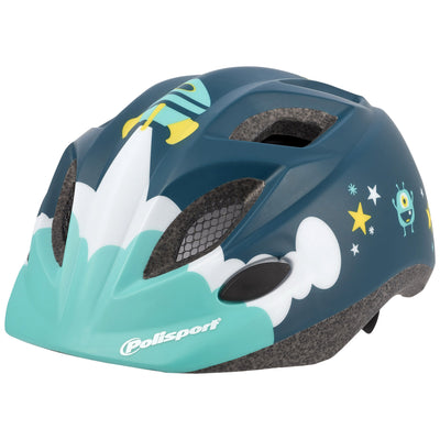 Polisport helm Spaceship met bidon en houder. Maat: XS (48 52 cm), kleur: Blauww
