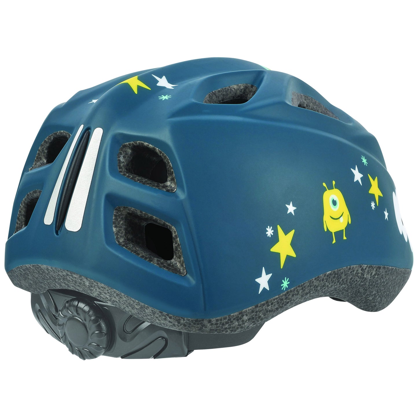 Polisport Helmet Spaceship con bottiglia d'acqua e supporto. Dimensione: XS (48 52 cm), colore: blauww