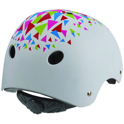 Polisport Urban Radical Bicycle Helmet S 53-55 cm Triangles White Goudanje