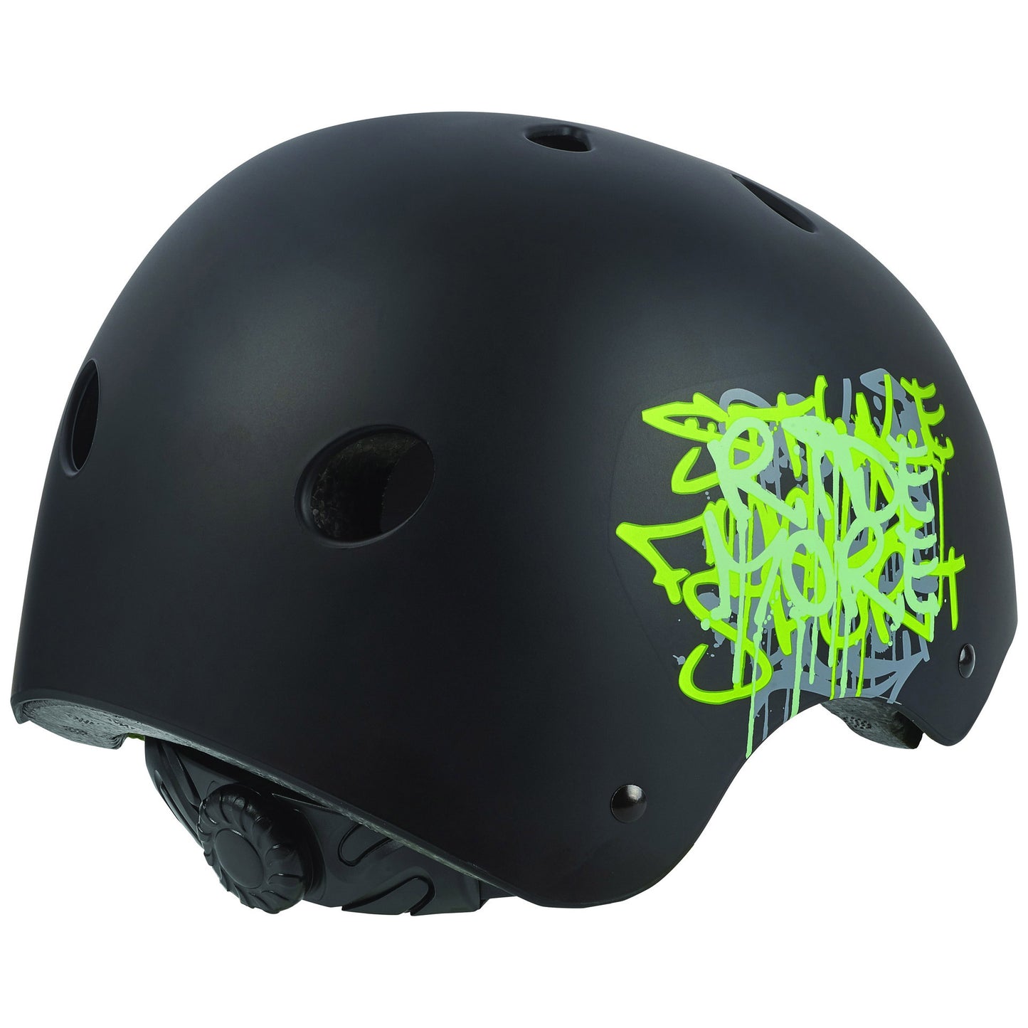 Casco de bicicleta urbana de PoliSport S 53-55cm Graffiti Black Green