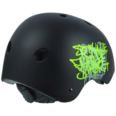 Polisport Urban Radical Bicycle Helmet S 53-55 cm Graffiti Black Green