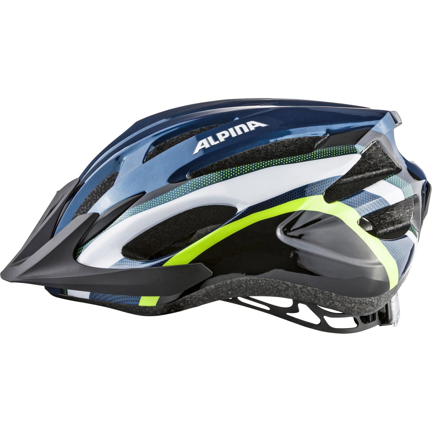 Olympic sportswear alpina sports mtb helm mtb17 58-61 glans donkerblauw neon