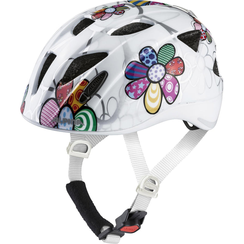 Alpina sports kinderhelm ximo flash white flower 45-49 glans
