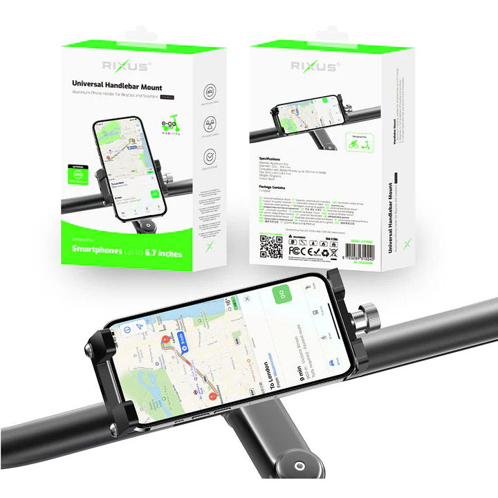 Olympic sportswear rixus telefoonhouder rxhb06 <6,7 aluminium zwart