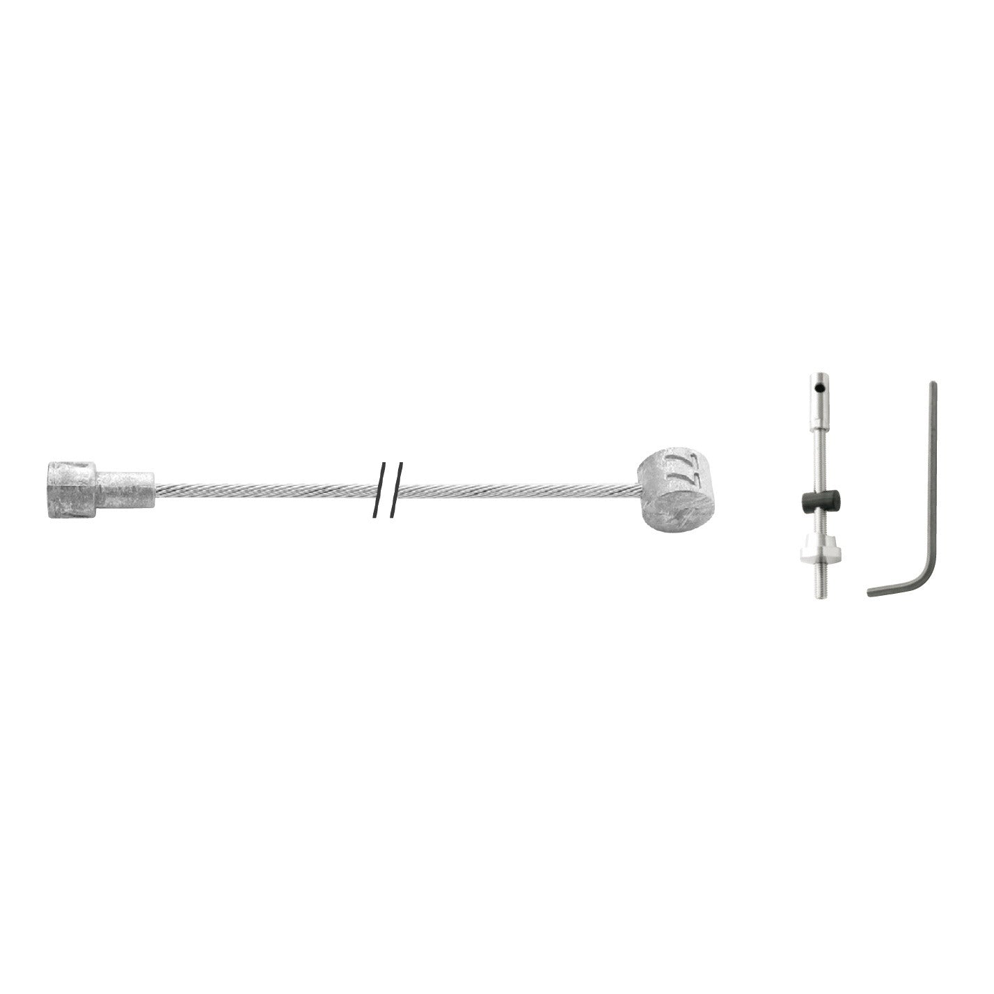 Elvedes Drum Brake Cable interno 2250 mm galvanizado con piezas (en el mapa)