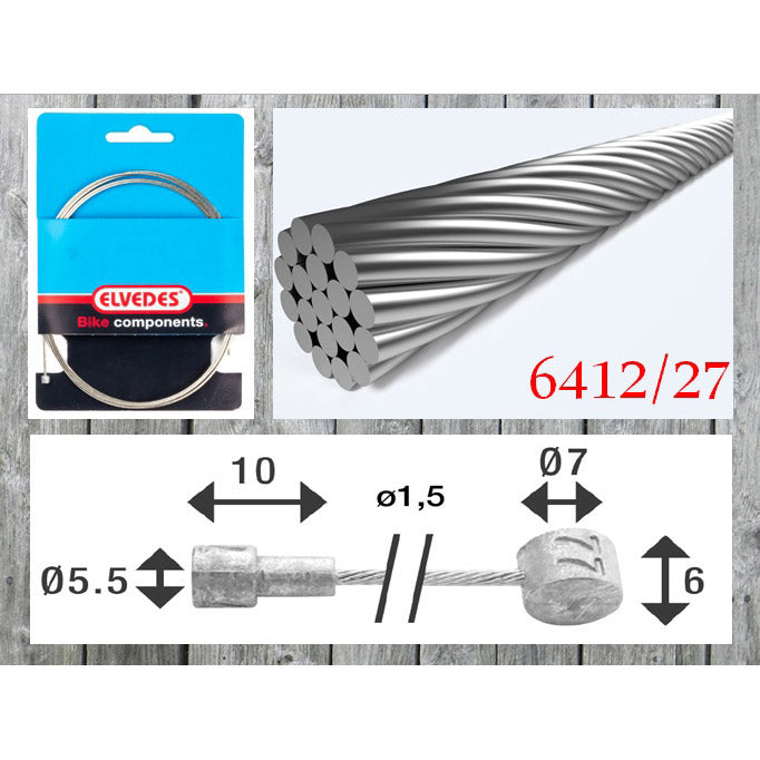 Cable de gas dentro de Elvedes Universal 4T (2009004)