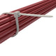Cable corbatas 20.3 cm x 2.5 mm de plata (100)