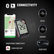 Sigma Rox 4.0 GPS SW HR STOPPER + Ant + Ble Brabstiev - afbeelding 5