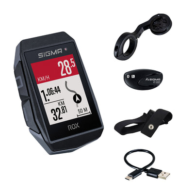 Sigma ROX 11.1 EVO GPS HR SET SET SW Short Butler+ANT+BLE BORST+USB-C