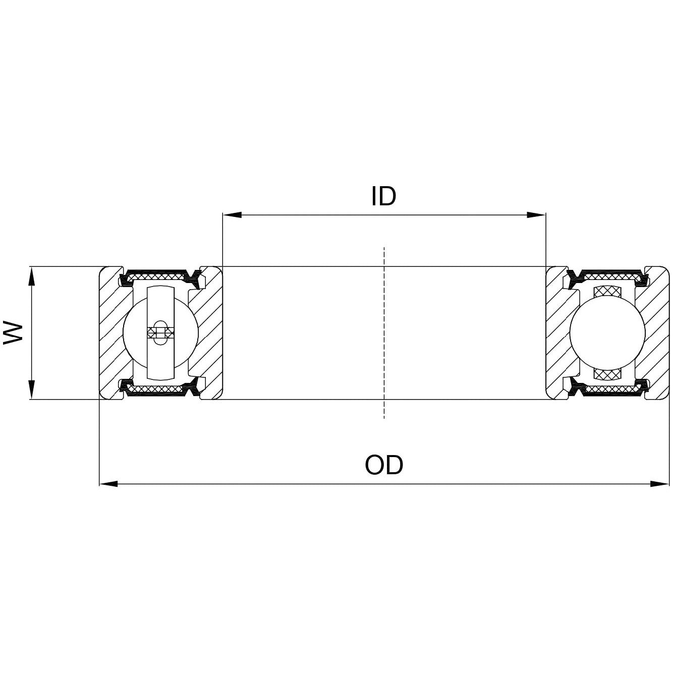 Marwi Kogellager CB-082 63802 2RS 15x24x7 (1 °)