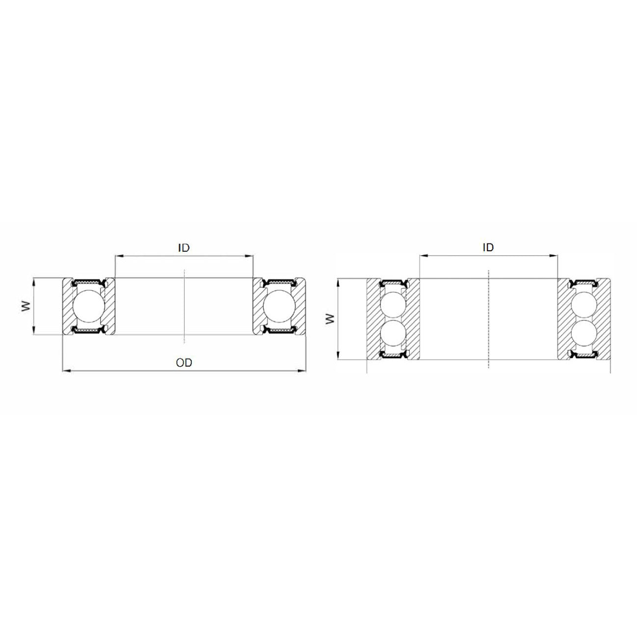 Union Kogellager Max CB-438 6000V LLU 10X26X8