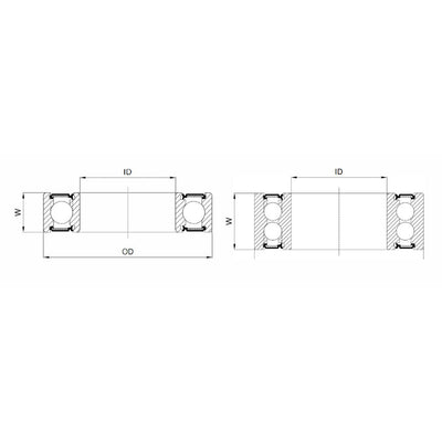 Union Kogellager Max CB-625 3801V 12x21x8