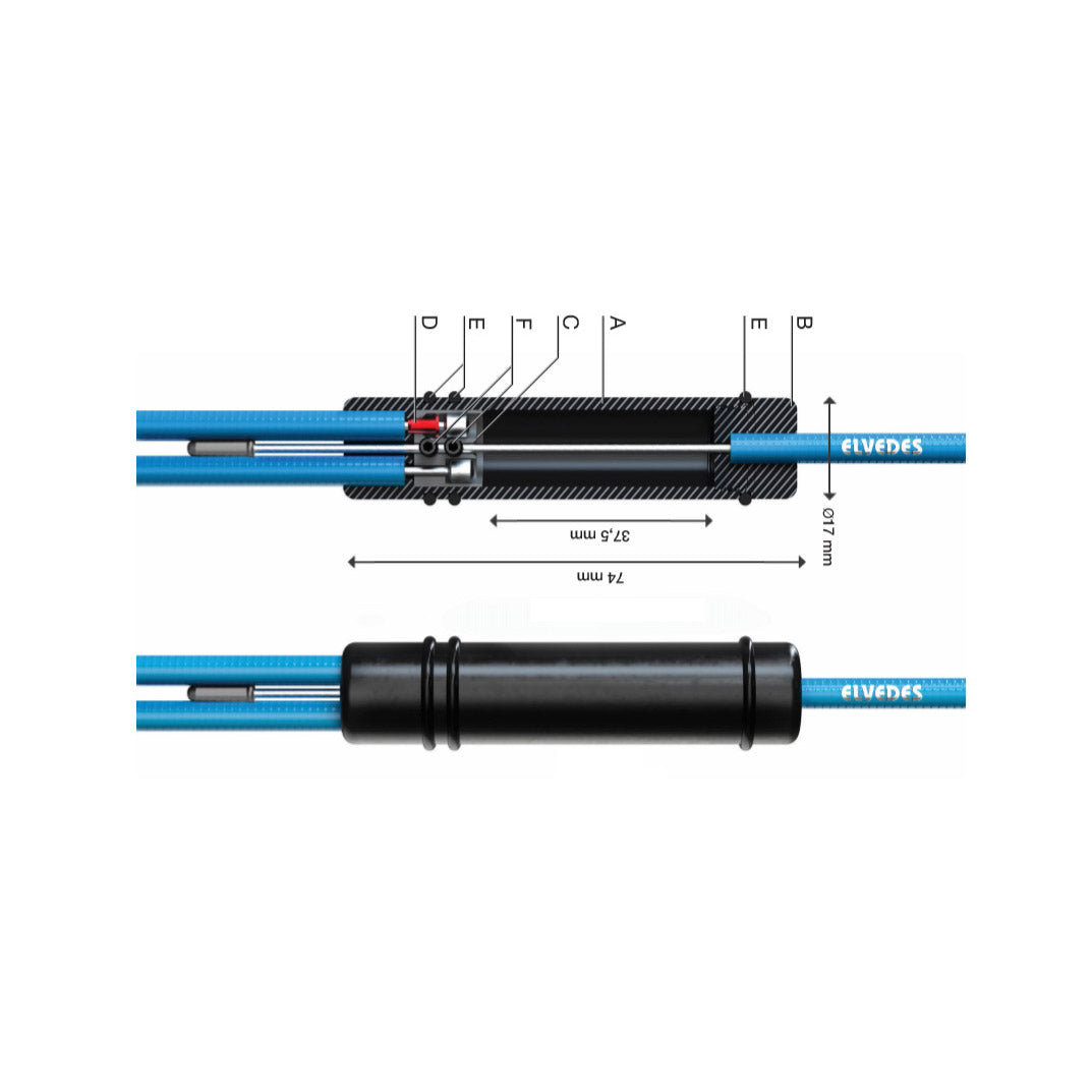 Juego universal de divisores de cables Elvedes con función ABS opcional (en tarjeta)