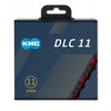 Cadena de bicicletas KMC DLC 11 118 Schakels - Negro rojo