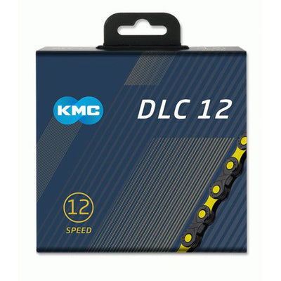 KMC Fietsketting DLC 12 - 126 schakels (Geel Zwart)