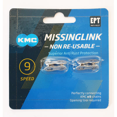 KMC Sloesschip Missinglink 9nr EPT Silver 6.6 mm 9V (2)