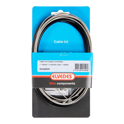 set di cavi freno universali 1800 2350 mm nero argento