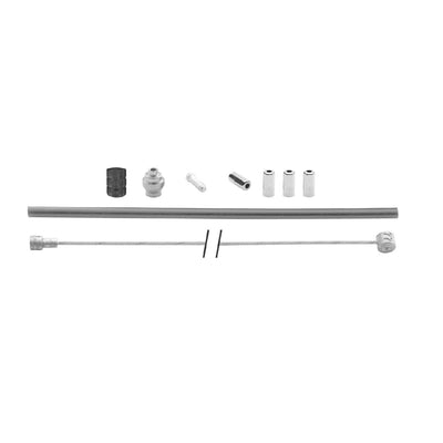 set cavi freno 1700 2350 mm acciaio inox grigio argento