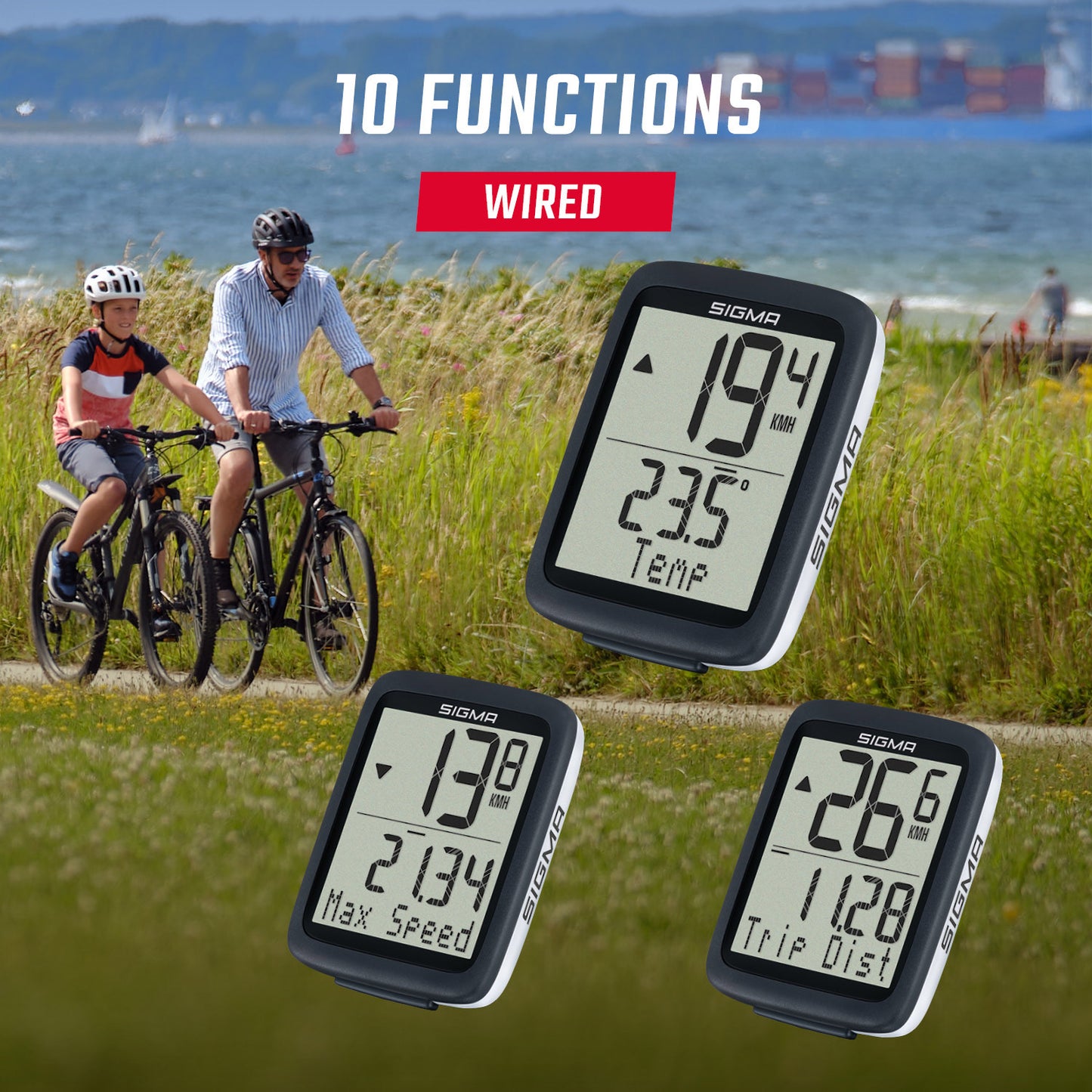 Sigma BC 10.0 WR Computadora Wired 10 Funnies 10210