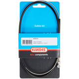 Elvedes remkabelkit t-nippel 540mm 900mm rvs zwart - afbeelding 1
