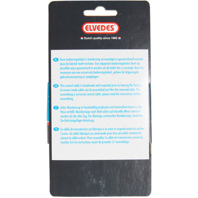 Kit de cable de freno universal Elvedes 1700 mm 2250 mm galvanizado - negro (en el mapa)