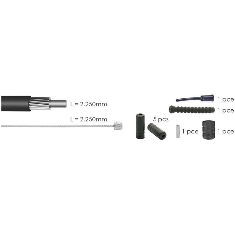Elvedes Switch Cabel Kit Univ. Nero 2021040