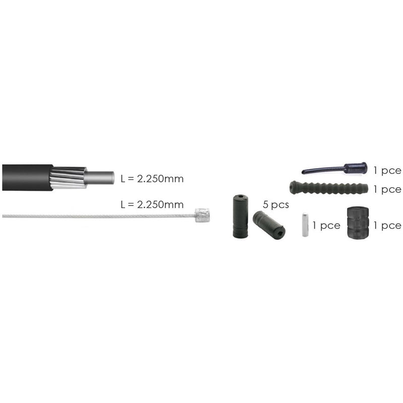 Elvedes Switch Cabel Kit Univ. Nero 2021040