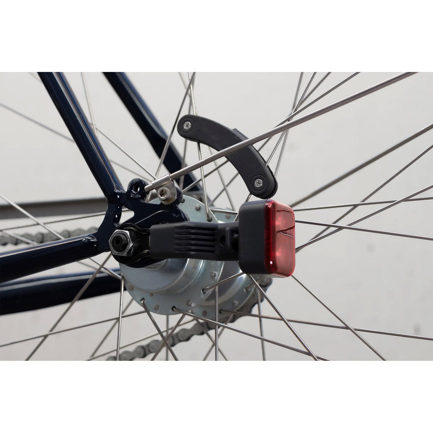 Iluminación de bicicletas ams acero constante rojo blanco 4 fiesta