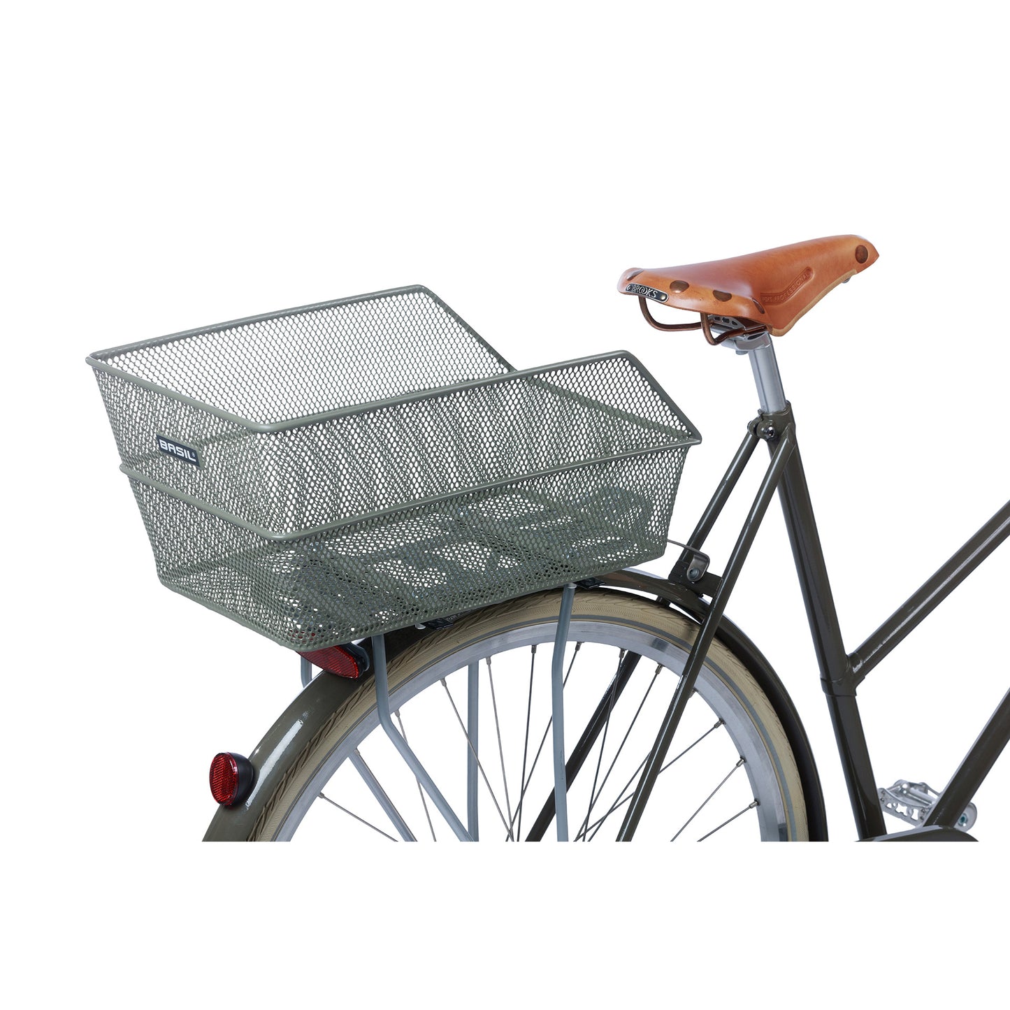 Basil Cento - Canasta de bicicletas - En la parte posterior - Olive Green