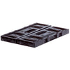 Crate de plástico plegable pequeño de 20 litros plegables negros