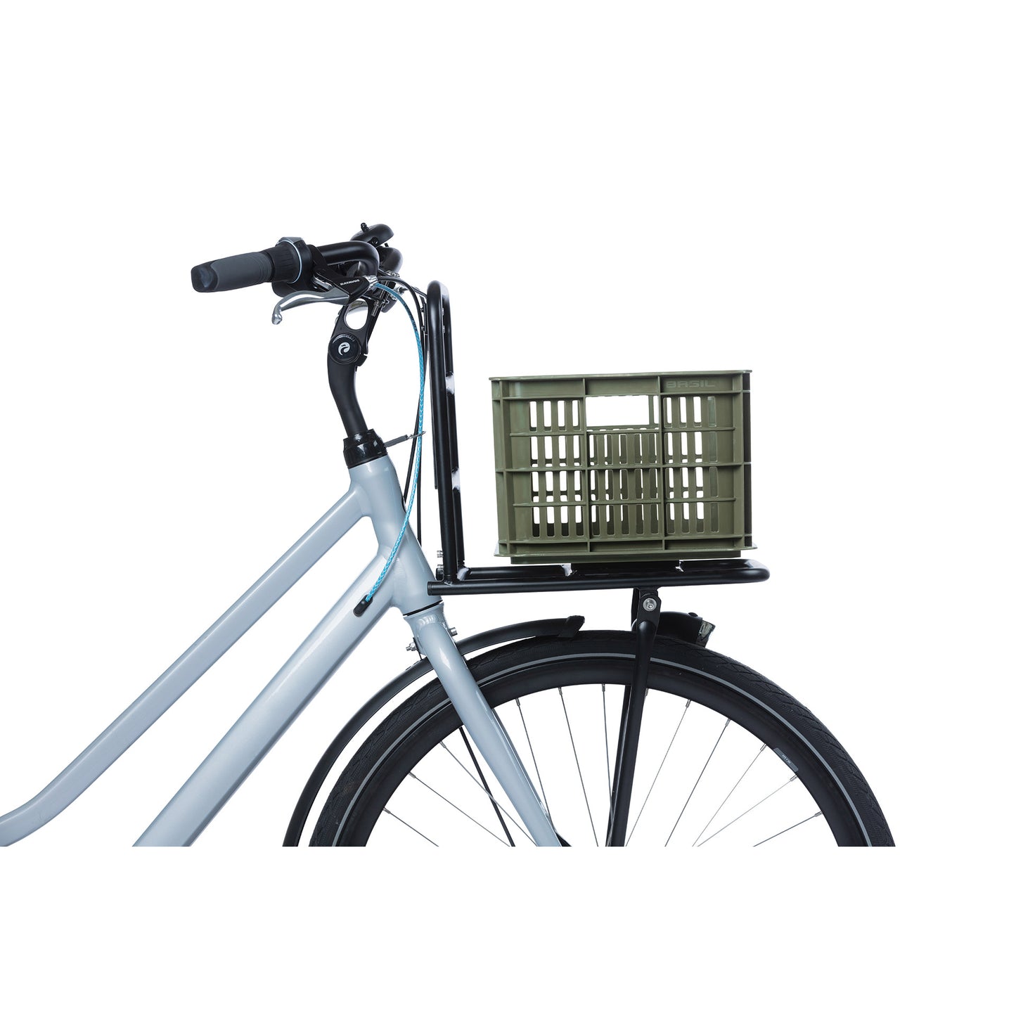 Basil Fietskrat S - Small - 17.5 liters - Green