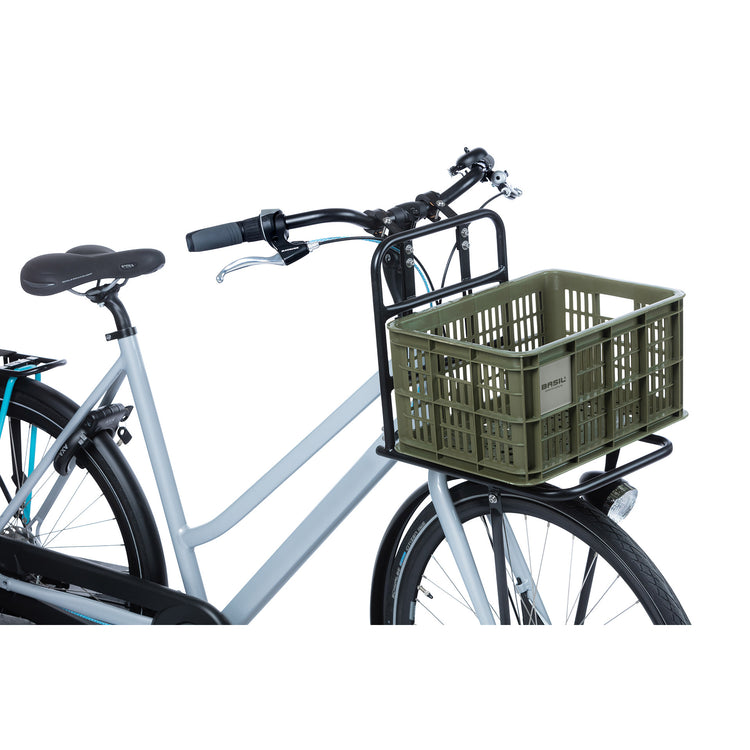 Basil Fietskrat S - Small - 17.5 liters - Green