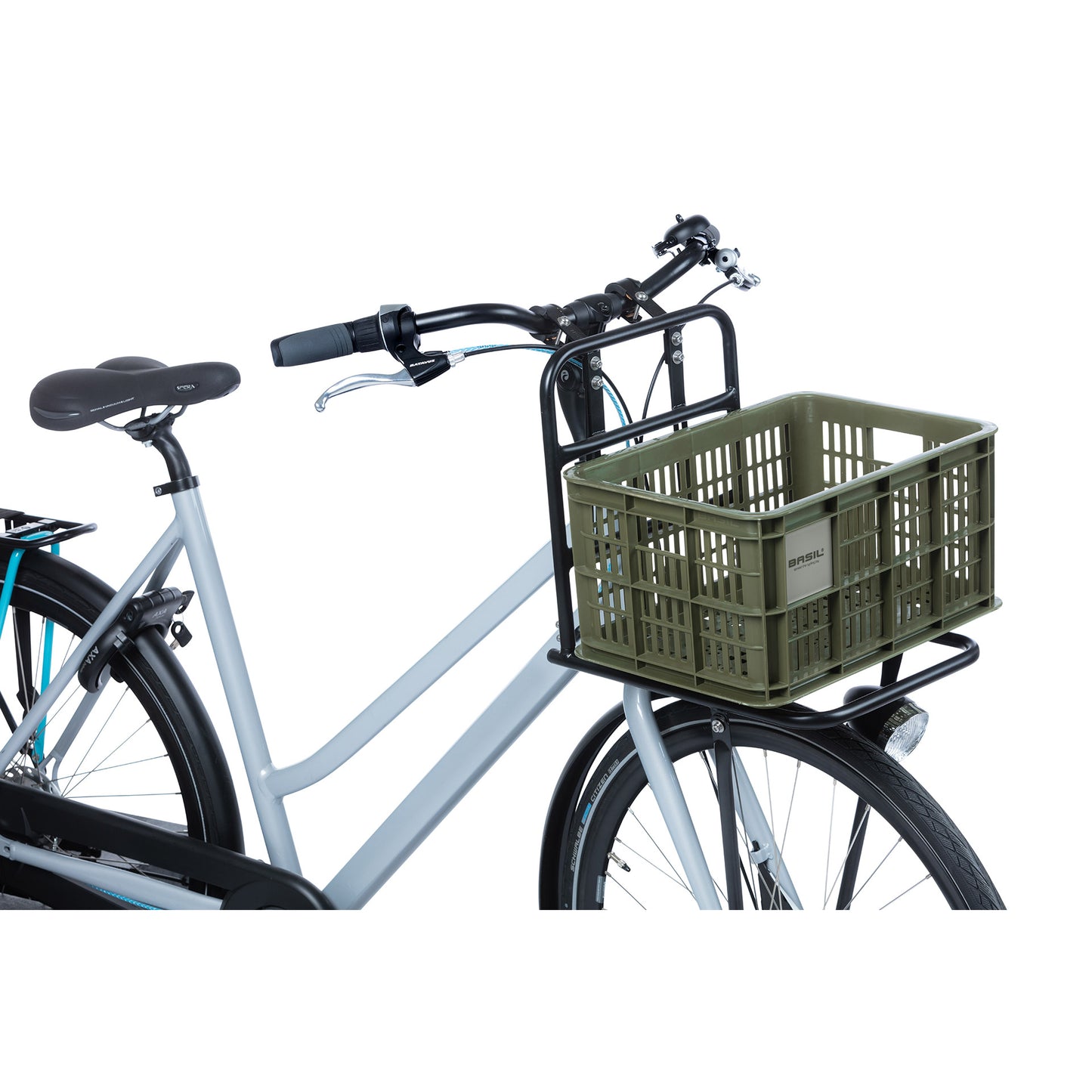 Basil Fietskrat S - Small - 17.5 liters - Green