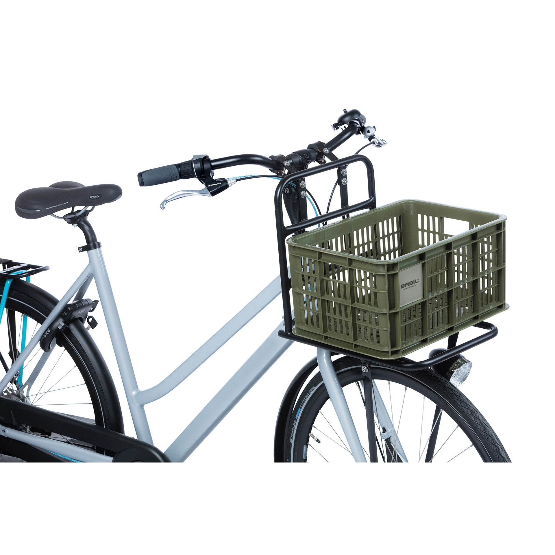 Basil Fietskrat S - Small - 17.5 liters - Green