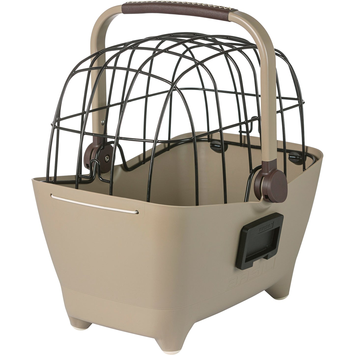 Basil Buddy KF - Dog Bike Basket - First - Biscotti Brown