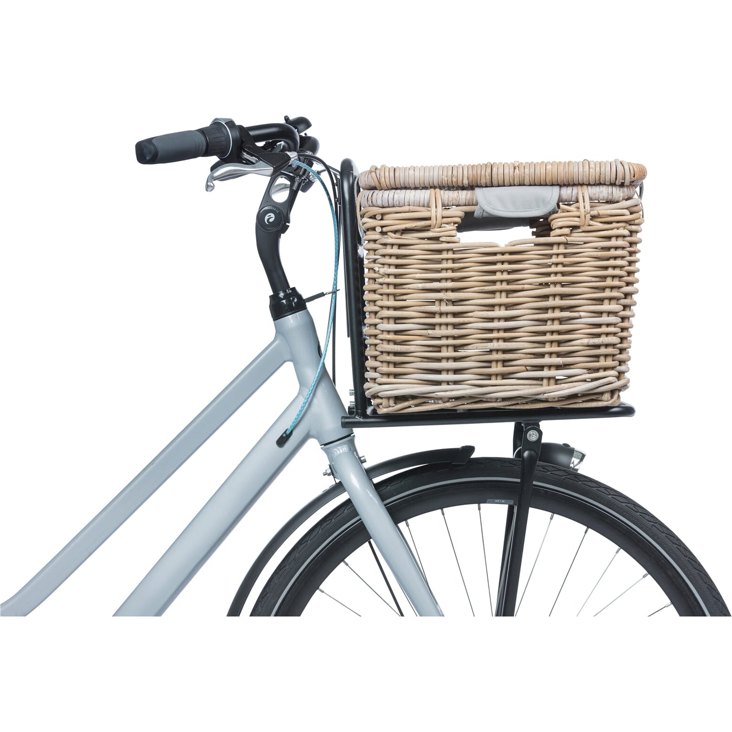 Basil Denton - cestino per biciclette - grande - grigio