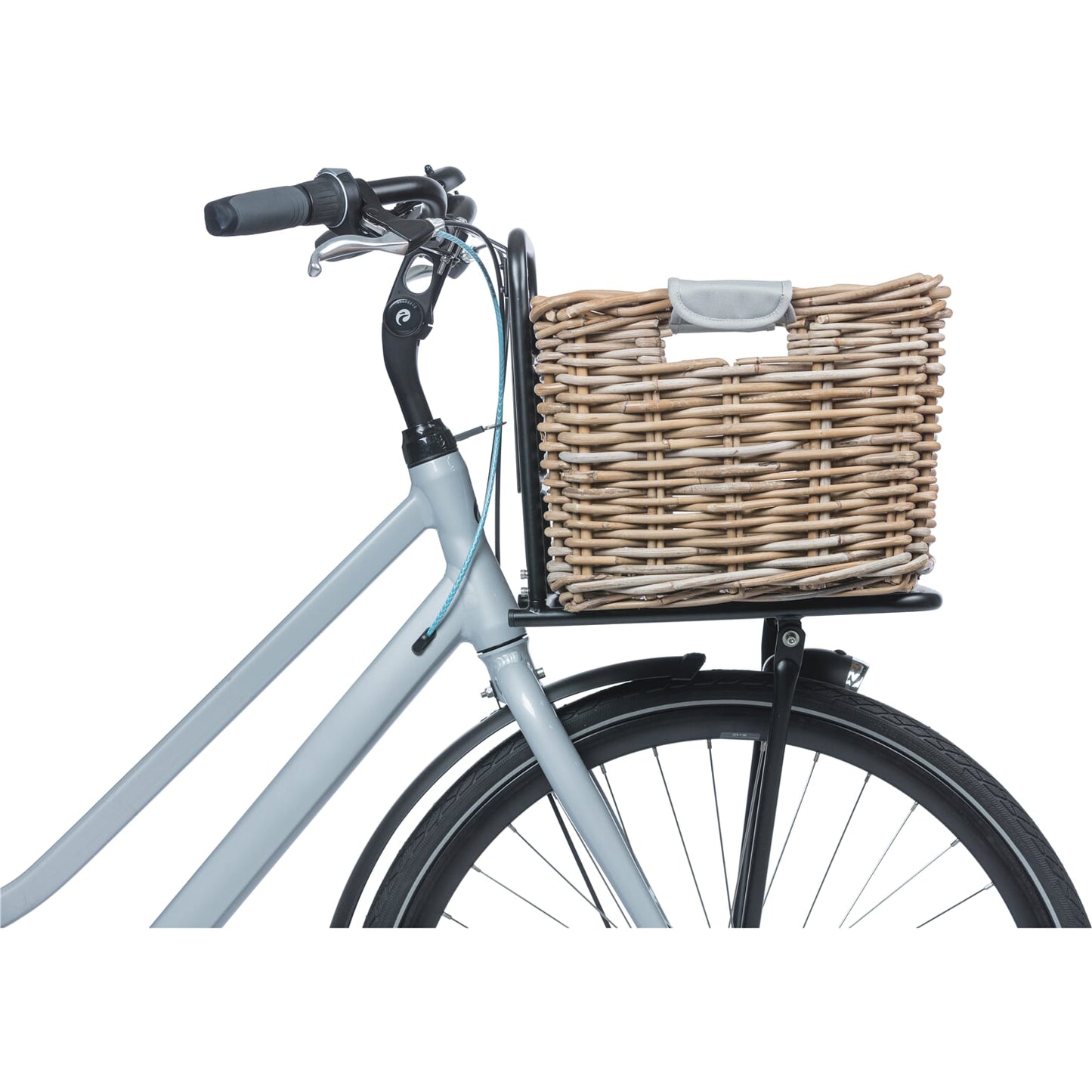 Basil Dorset - cestino per biciclette - grande - grigio