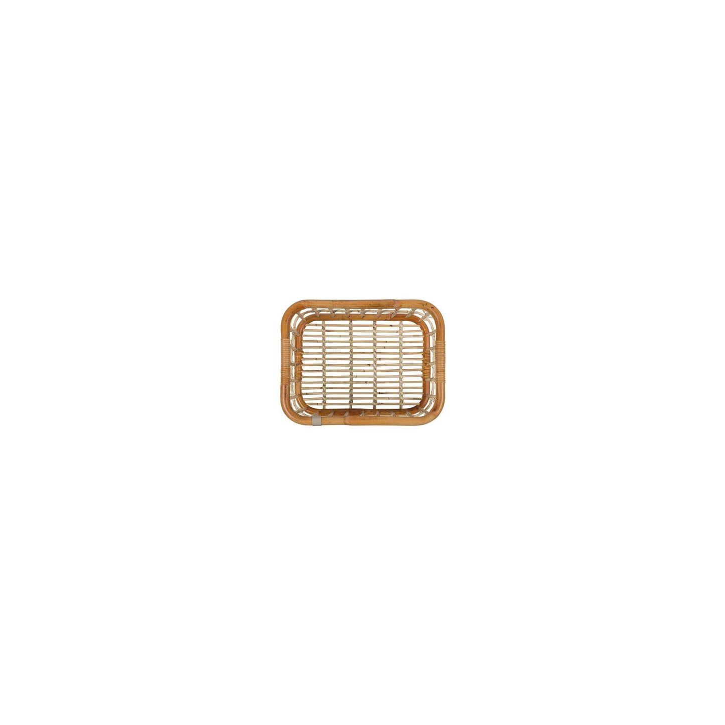 Basil Green Life - cestino per biciclette Rattan - Large - First - Natural Brown