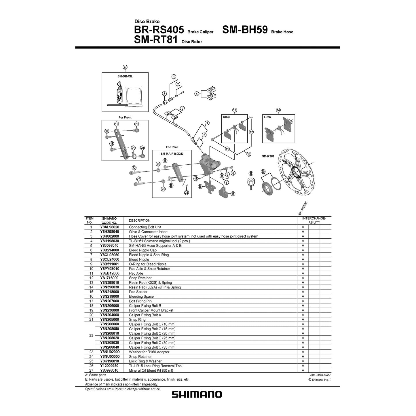 Shimano Centerlock SM-RT81 Supladura de lavadora de bloqueo